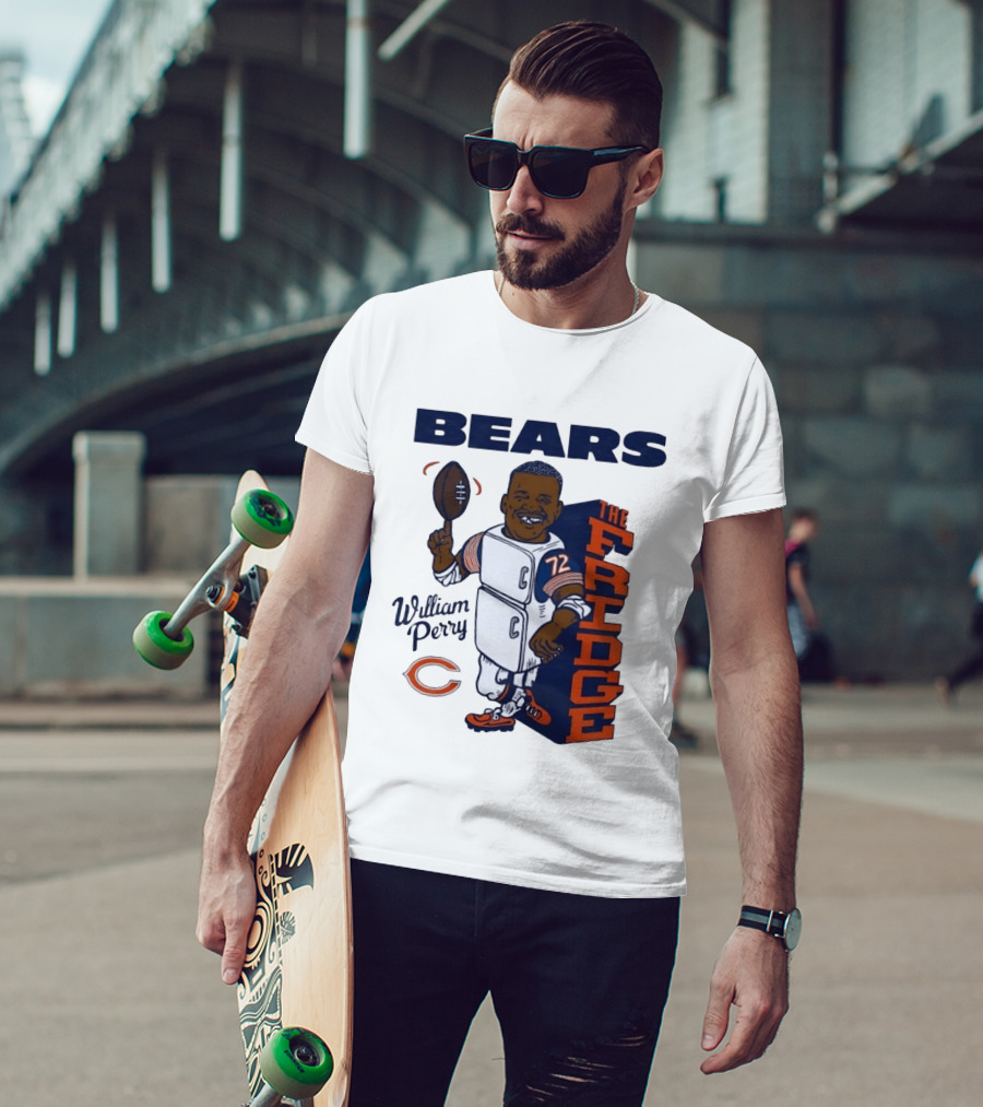 Chicago Bears William Perry The Fridge 72 Football T-Shirt