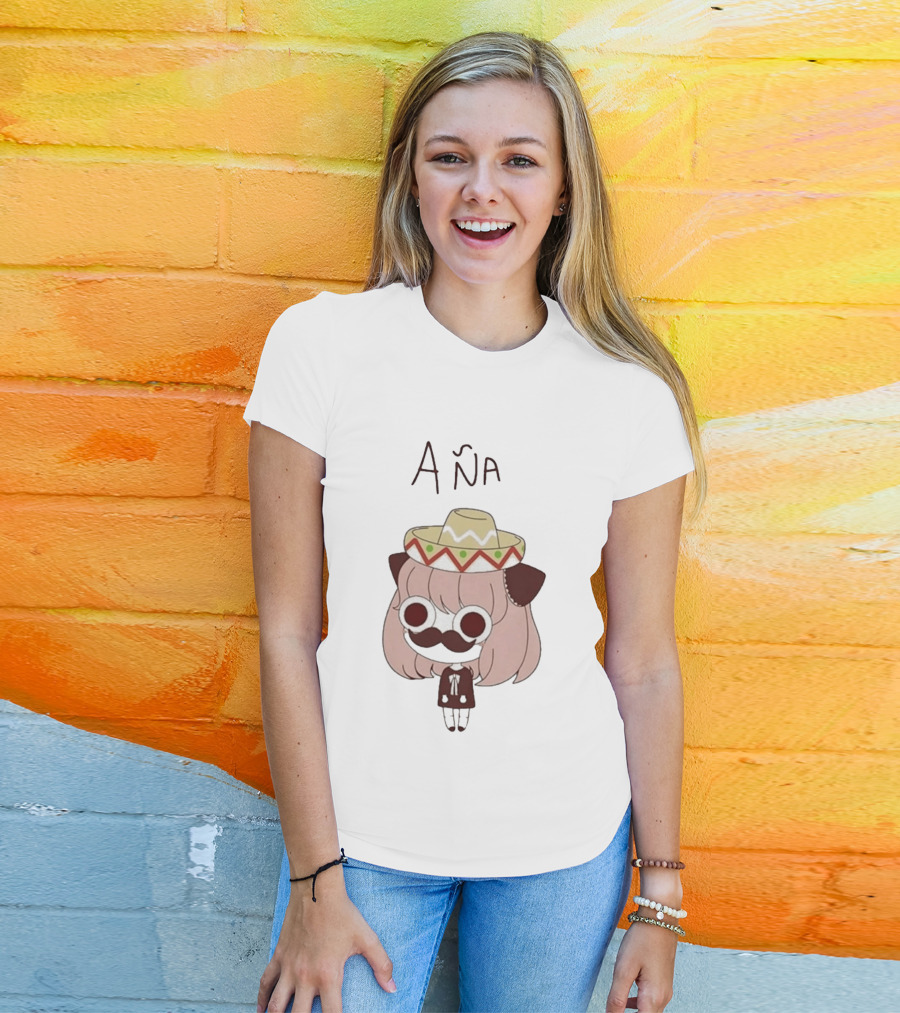 Aña Anya Forger Meme Sombrero Mustache T-Shirt
