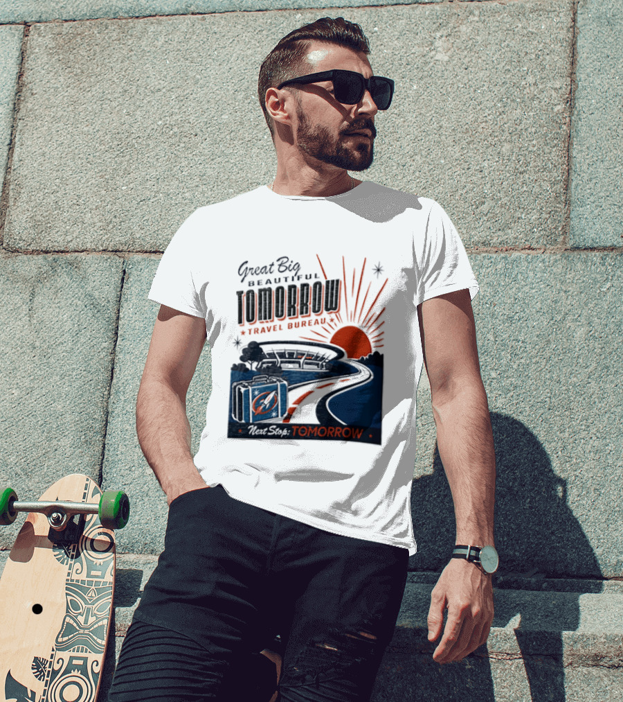 Great Big Beautiful Tomorrow Travel Bureau Tomorrow Carousel T-Shirt