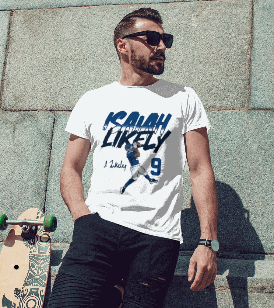 Isaiah Likely Catch Pose 9 New York Giants T-Shirt