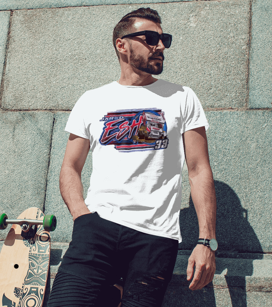 Jared Esh 33 Sprint Car Racing Ezra's Point Competition T-Shirt