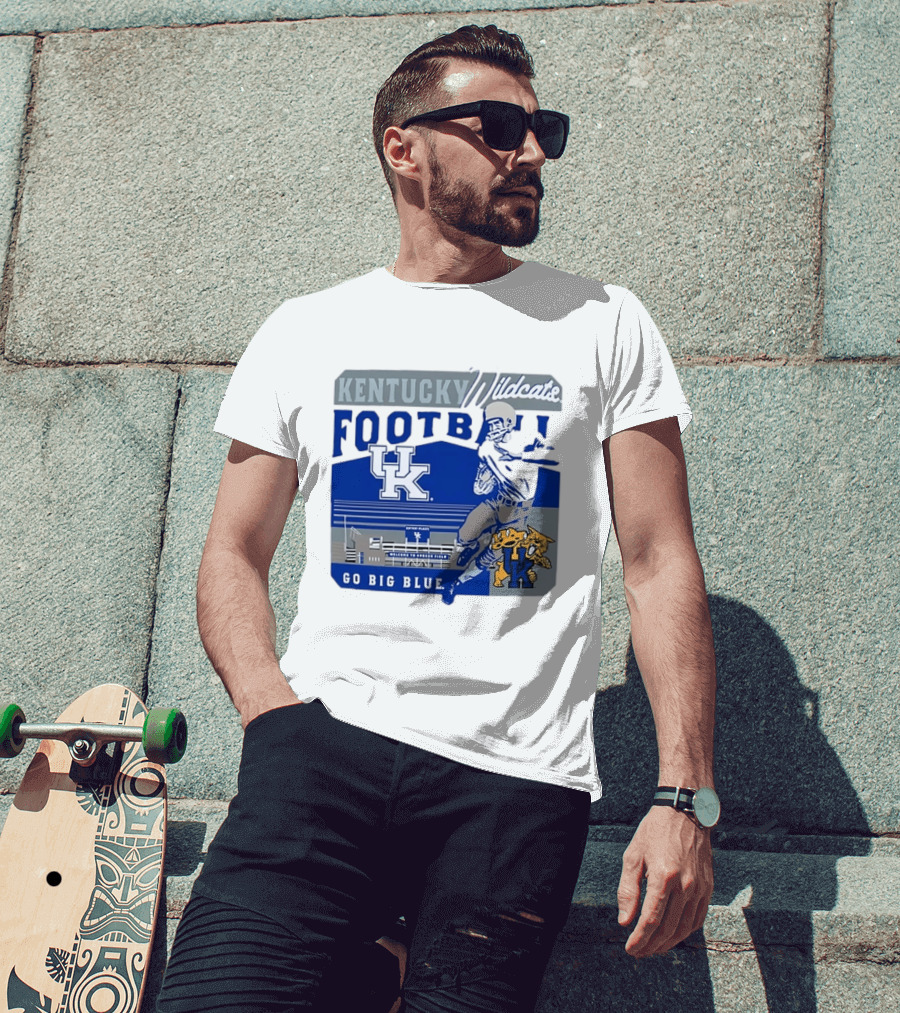 Kentucky Wildcats Football Go Big Blue Kroger Field UK Wildcats T-Shirt