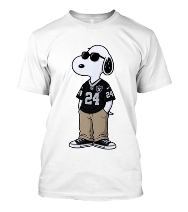 Las Vegas Raiders Peanuts Snoopy 24 Jersey Season Opener T-Shirt