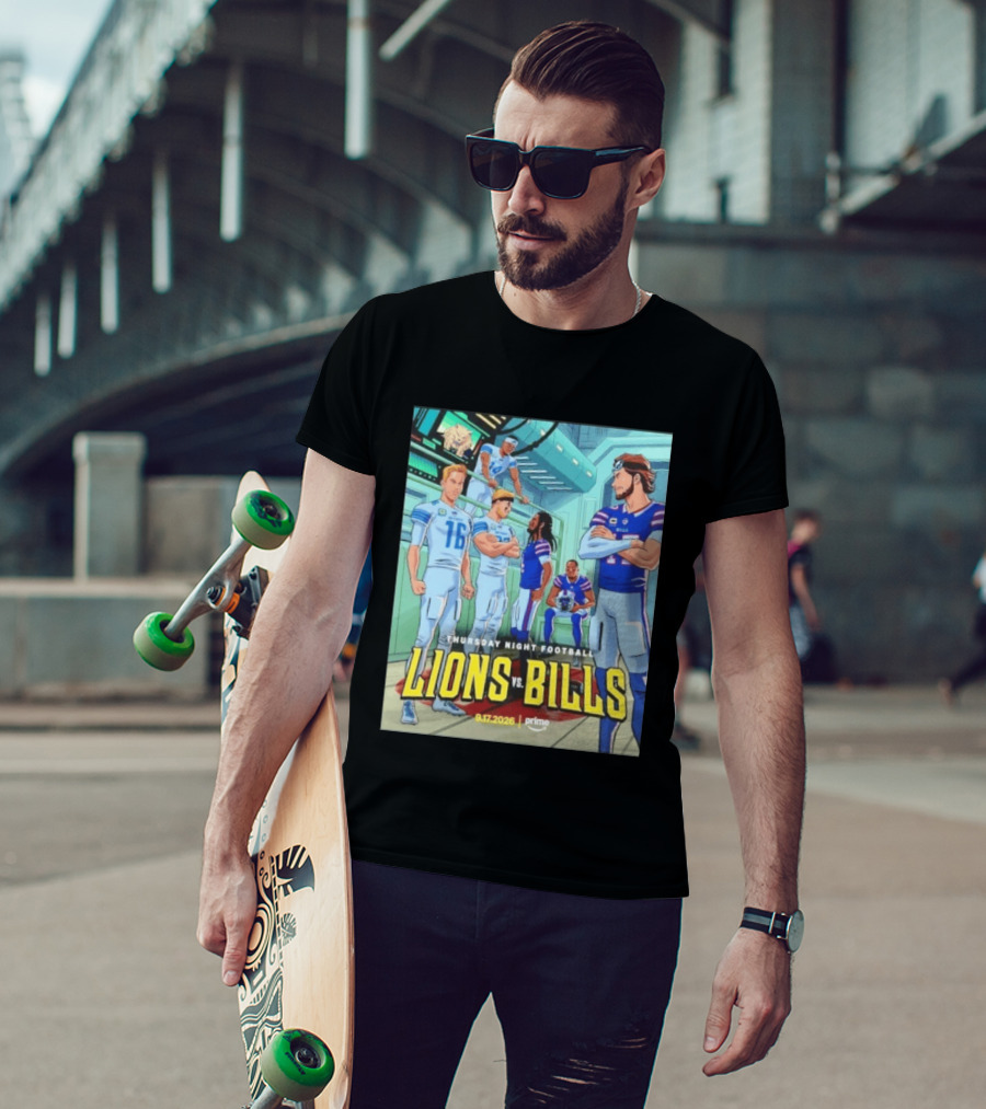 Thursday Night Football Lions Vs Bills 9.17.2026 Prime T-Shirt