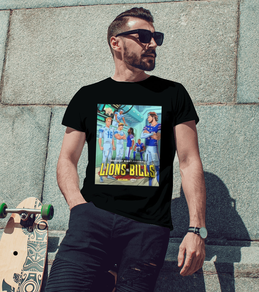 Thursday Night Football Lions Vs Bills 9.17.2026 Prime T-Shirt