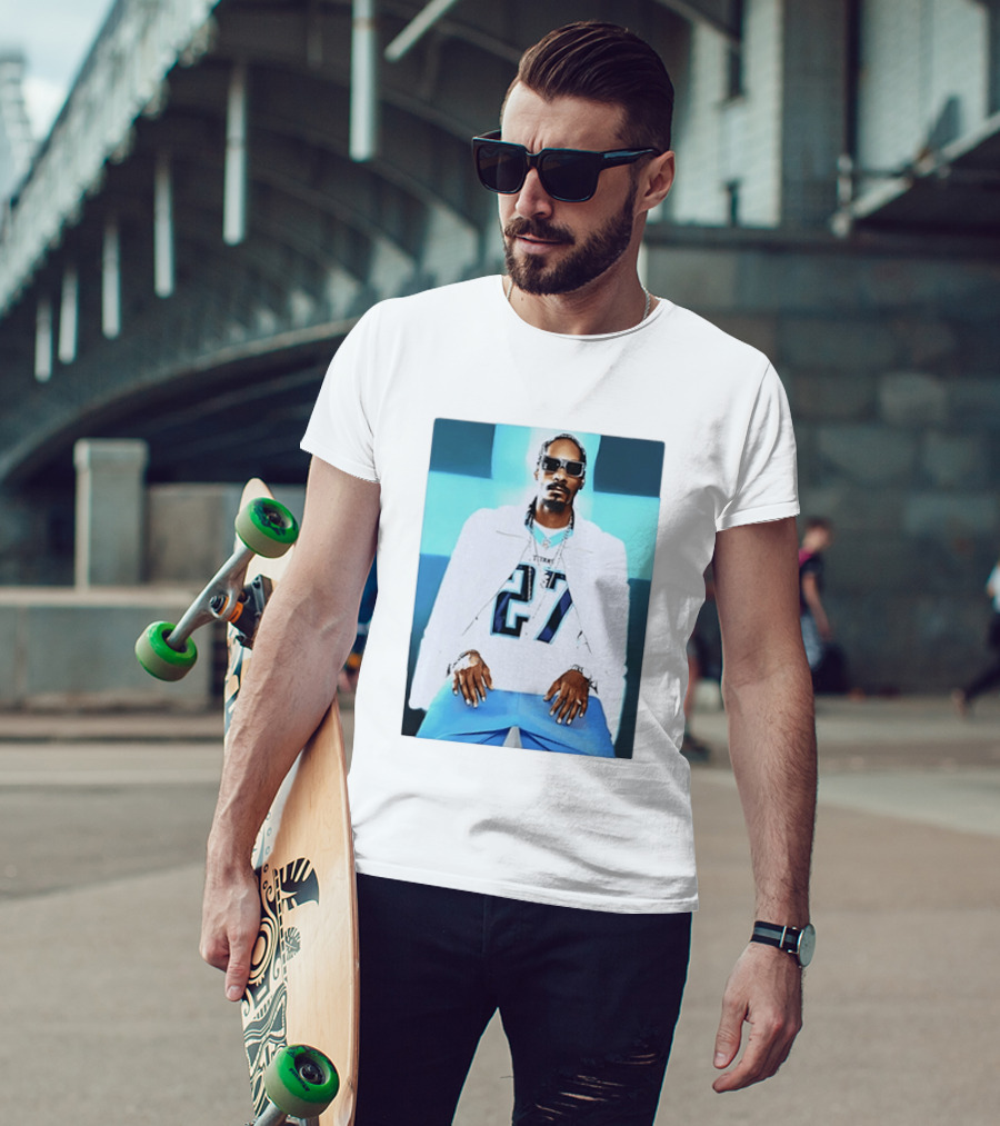Tennessee Titans 27 Jersey Worn By Snoop Dogg T-Shirt