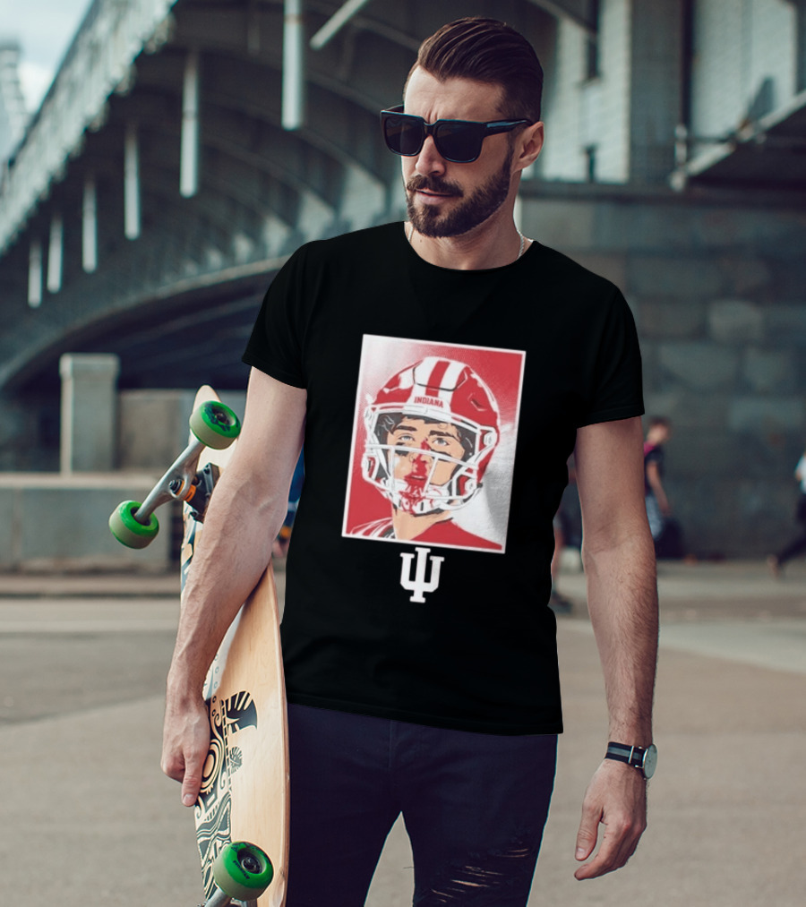 Josh Hoover Indiana Hoosiers Football Bloody Face T-Shirt