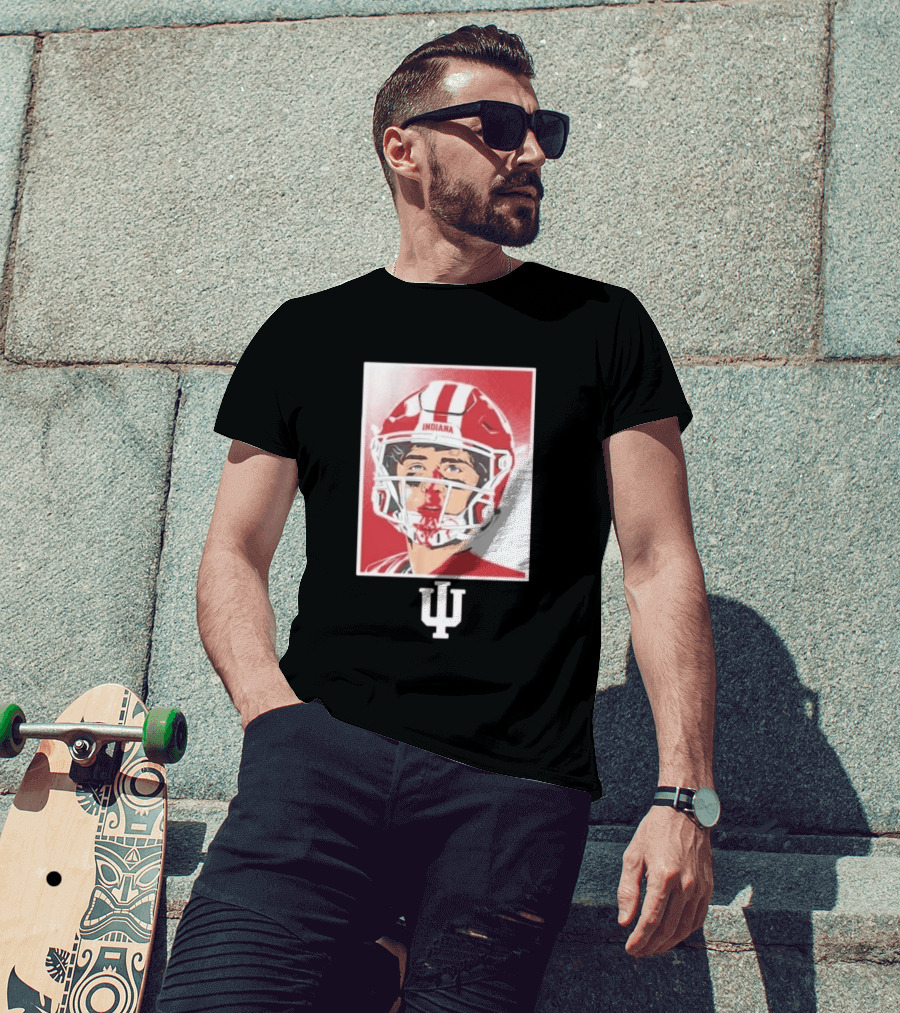 Josh Hoover Indiana Hoosiers Football Bloody Face T-Shirt