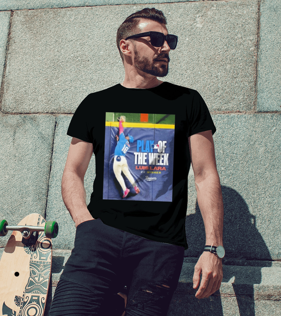 Luis Lara Play Of The Week 2x Winner Milwaukee Brewers T-Shirt