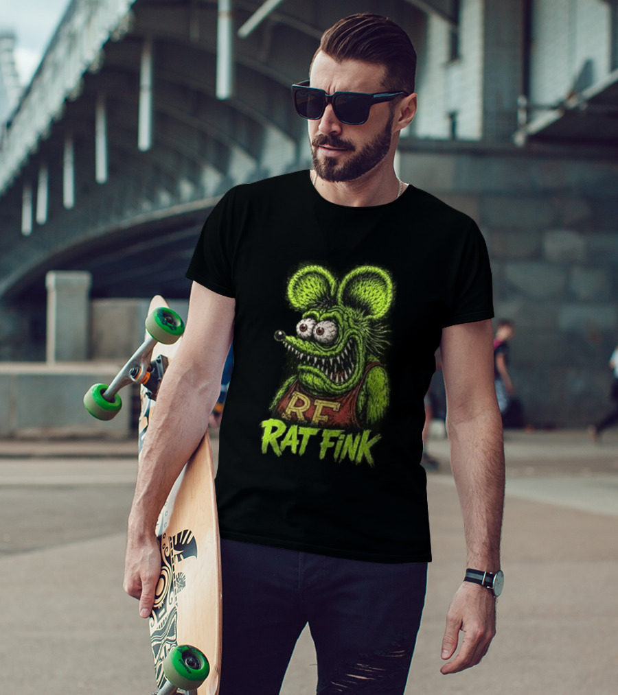 Rat Fink Kustom Kulture Born To Ride Weird RF T-Shirt