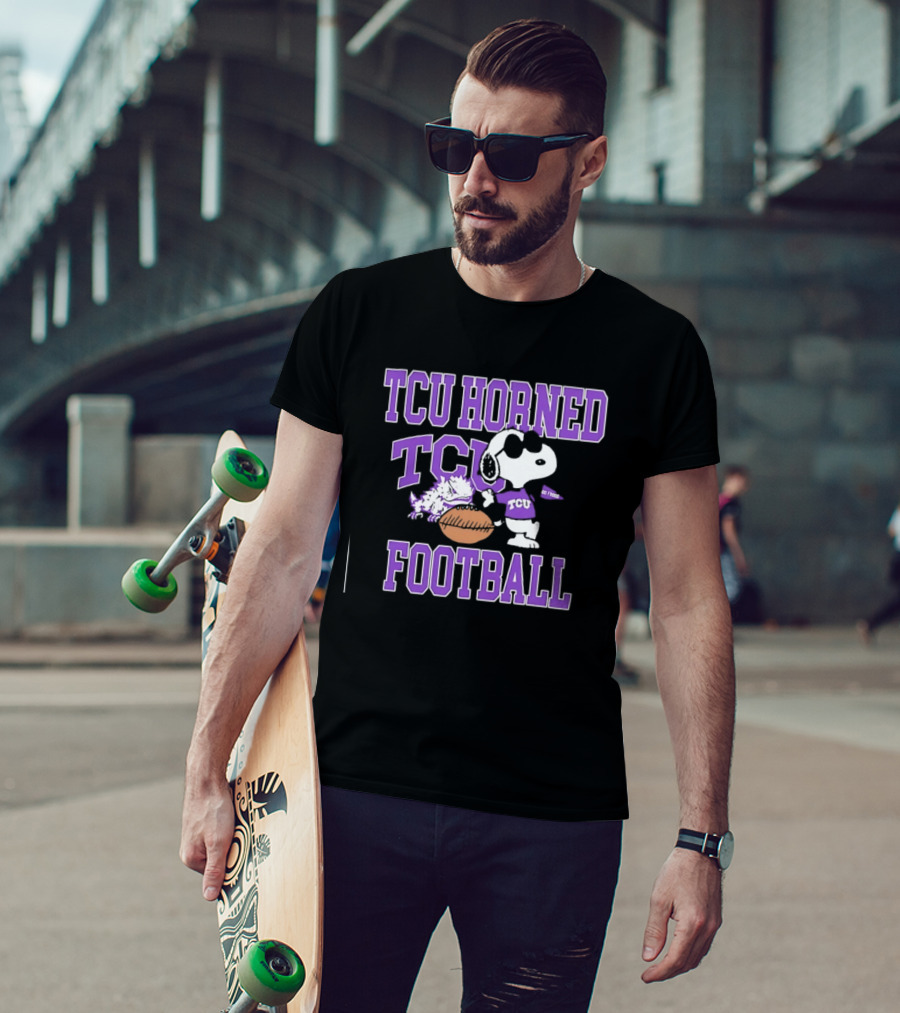TCU Horned Frogs Football Snoopy Go Frogs T-Shirt