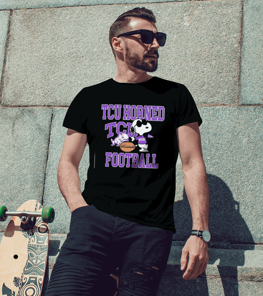TCU Horned Frogs Football Snoopy Go Frogs T-Shirt