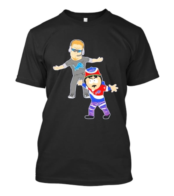 Buffalo Bills Detroit Lions South Park Crossover Motown Bro Down T-Shirt