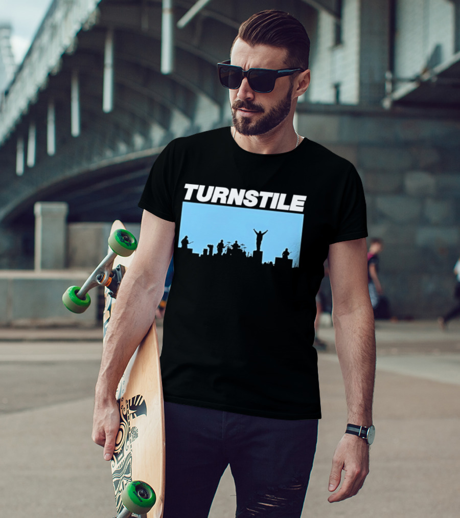 Turnstile Band Skyline Performance Hardcore T-Shirt
