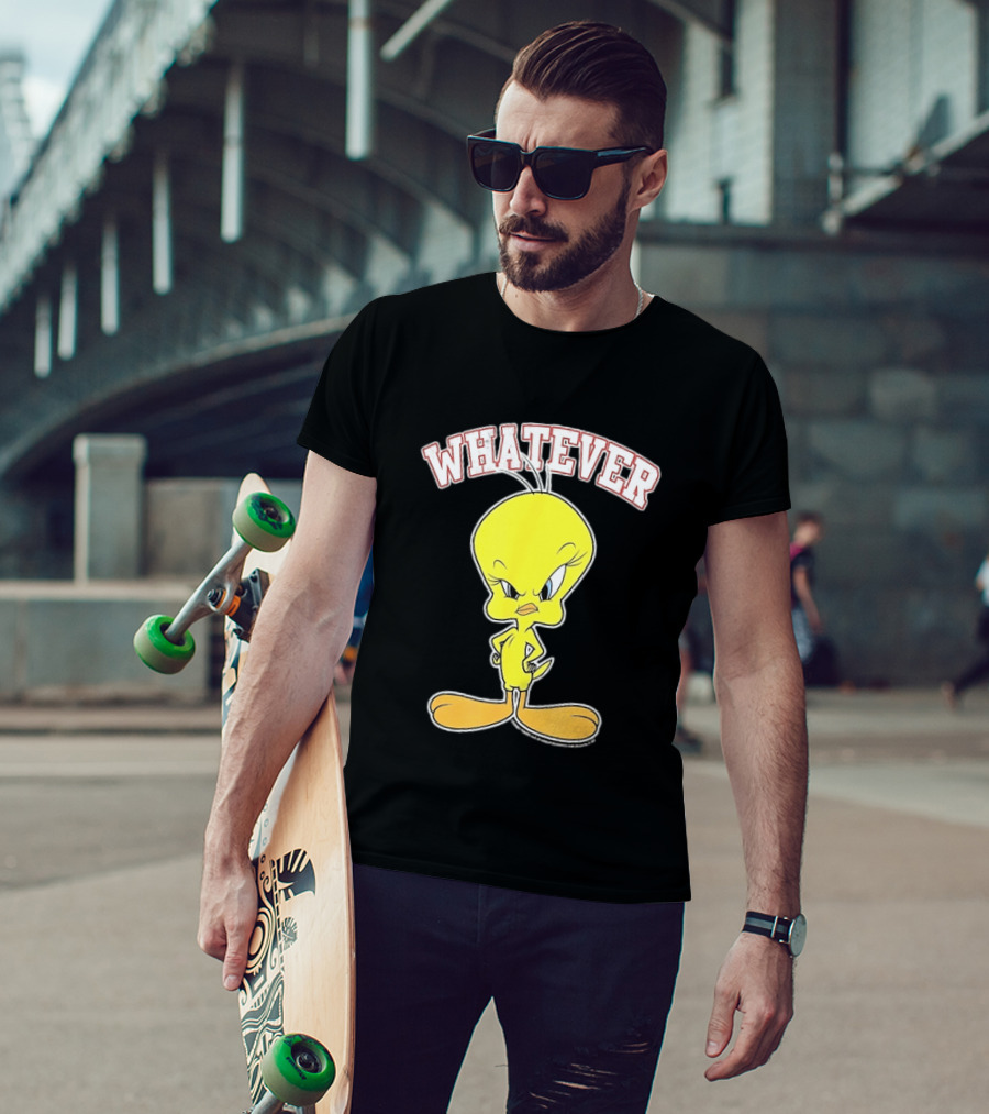 Tweety Bird Whatever Attitude Looney Tunes Cartoon T-Shirt