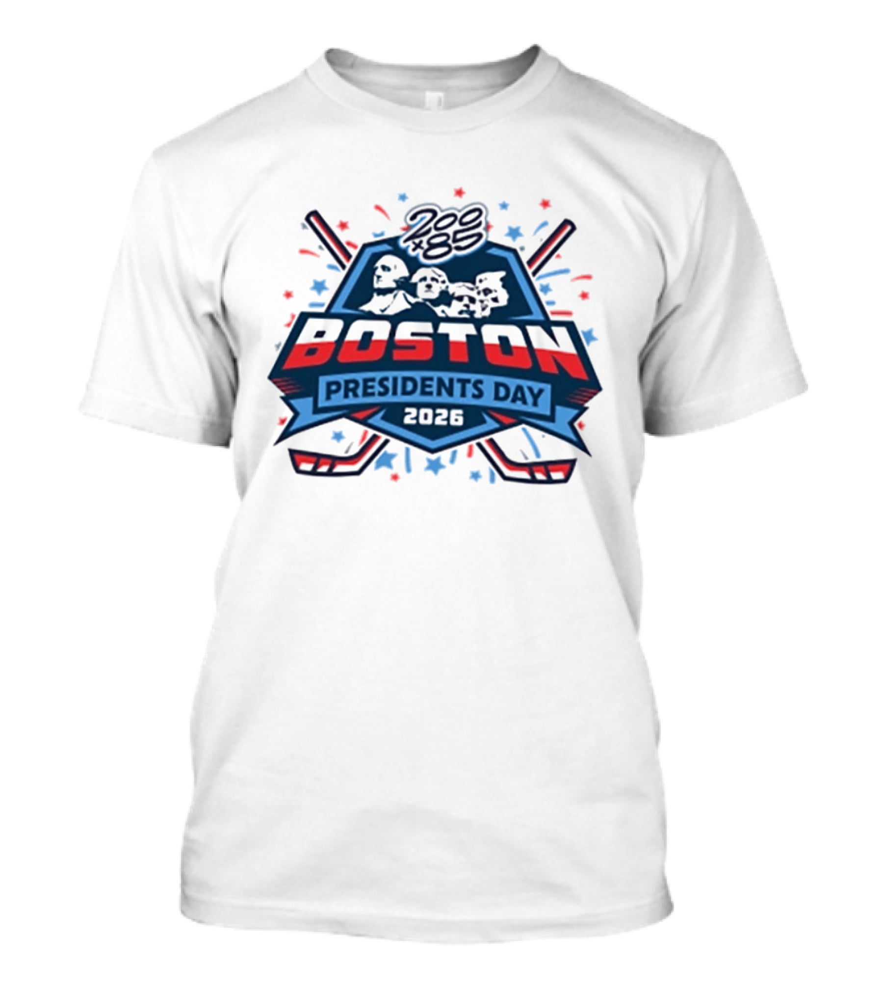 Boston Presidents Day 2026 200×85 Tournament Series T-Shirt