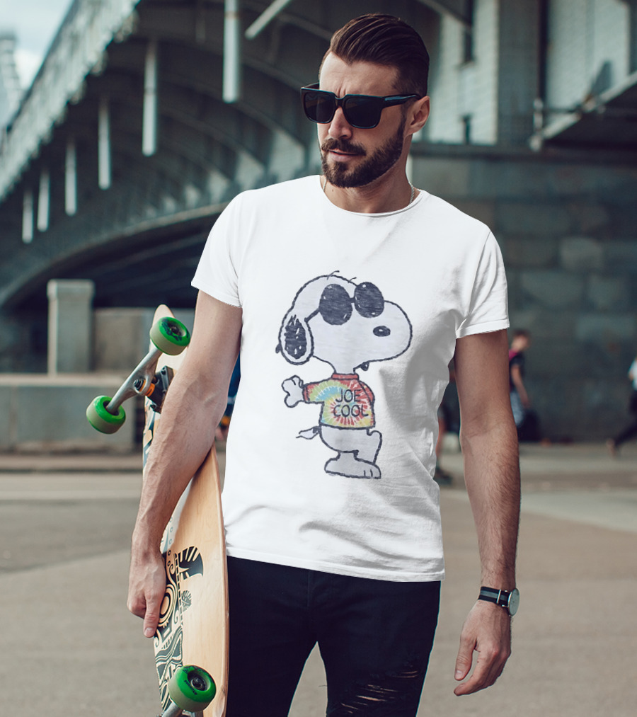 Joe Cool Snoopy Tie Dye Peanuts T-Shirt