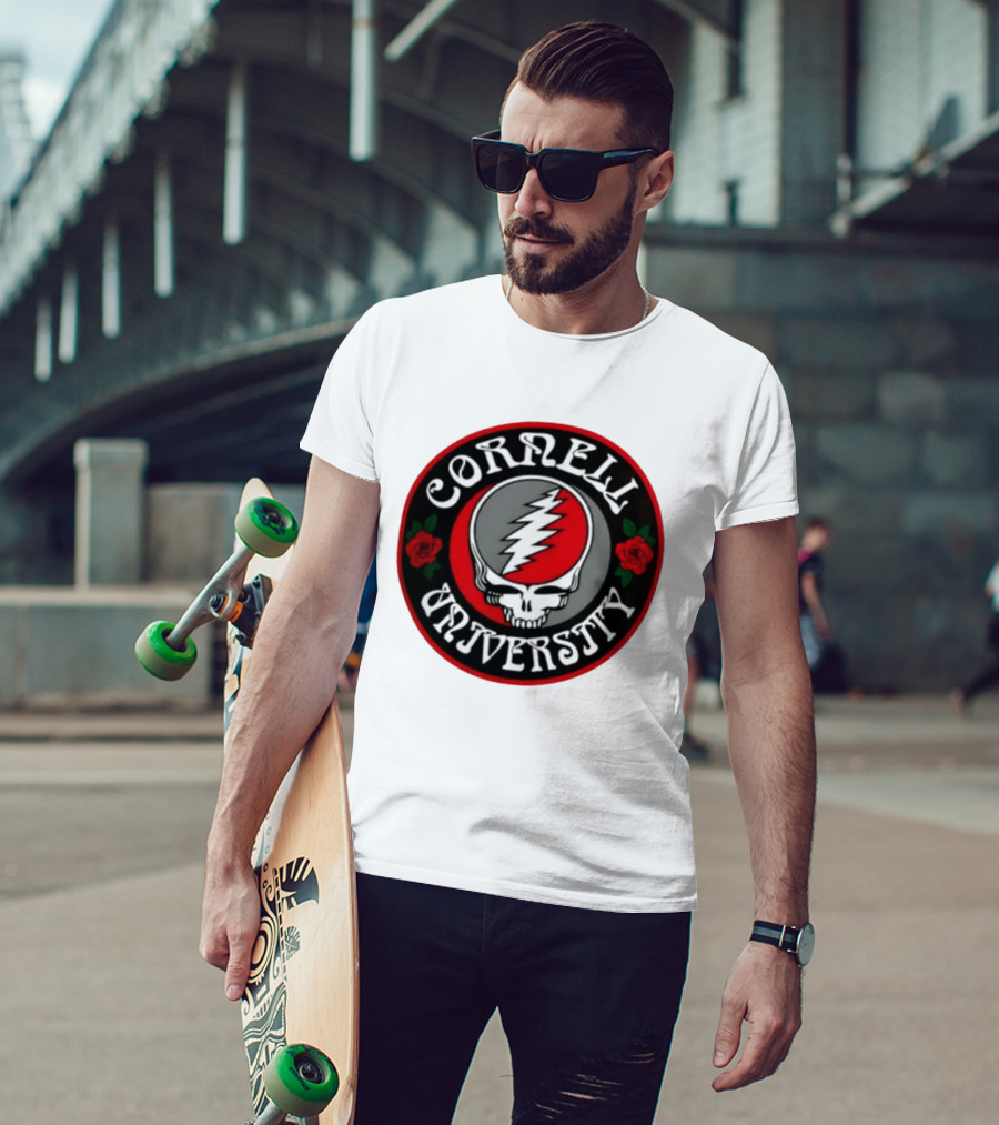 Cornell University Grateful Dead Steal Your Face Roses 2026 T-Shirt