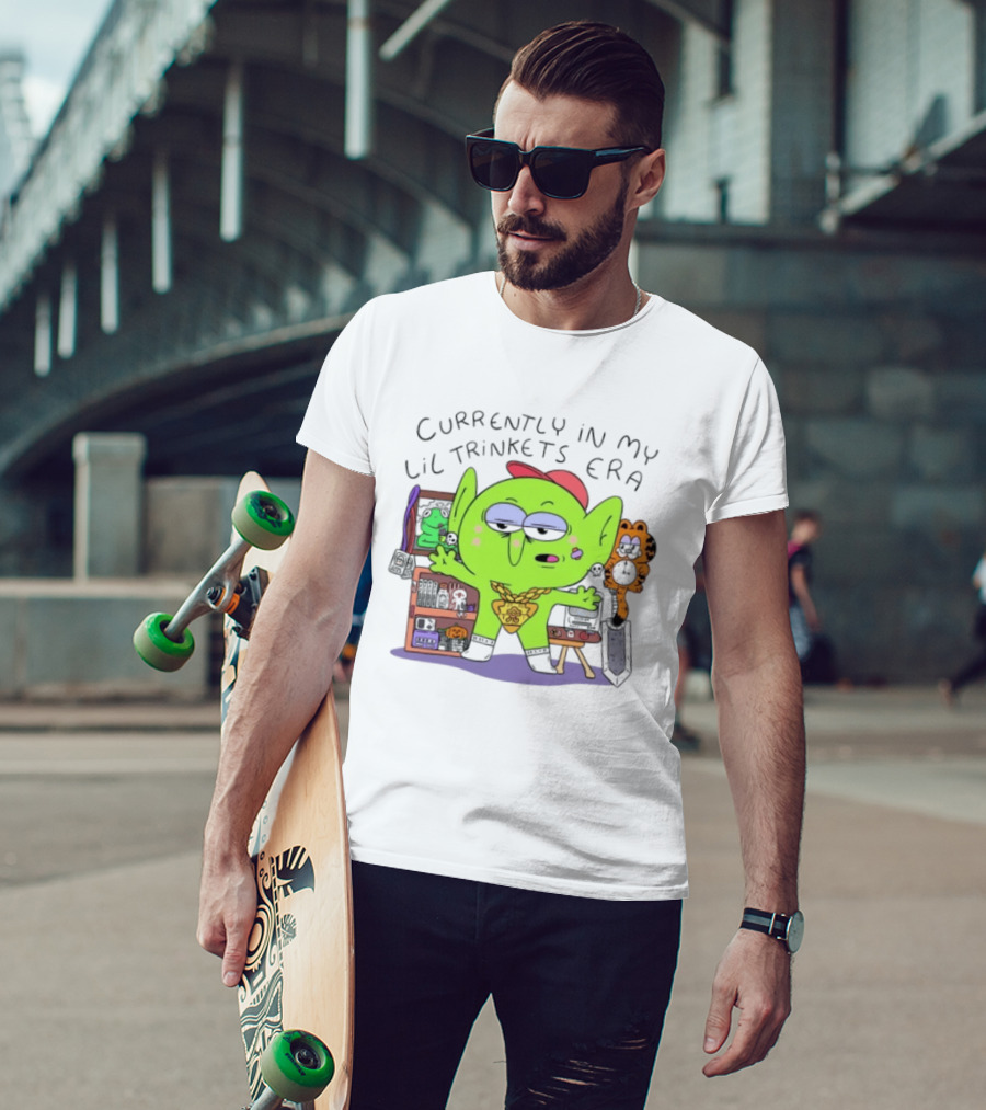 Currently In My Lil Trinkets Era Green Goblin Collectibles Fantasy Fun T-Shirt