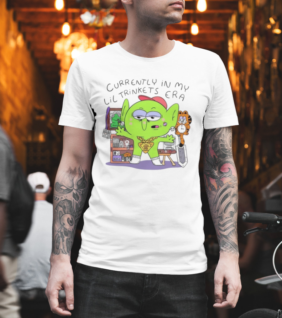 Currently In My Lil Trinkets Era Green Goblin Collectibles Fantasy Fun T-Shirt