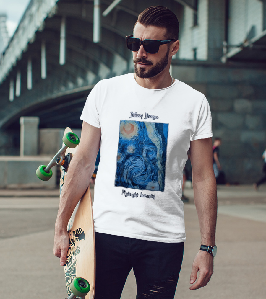Stüssy Midnight Insanity The Starry Night T-Shirt