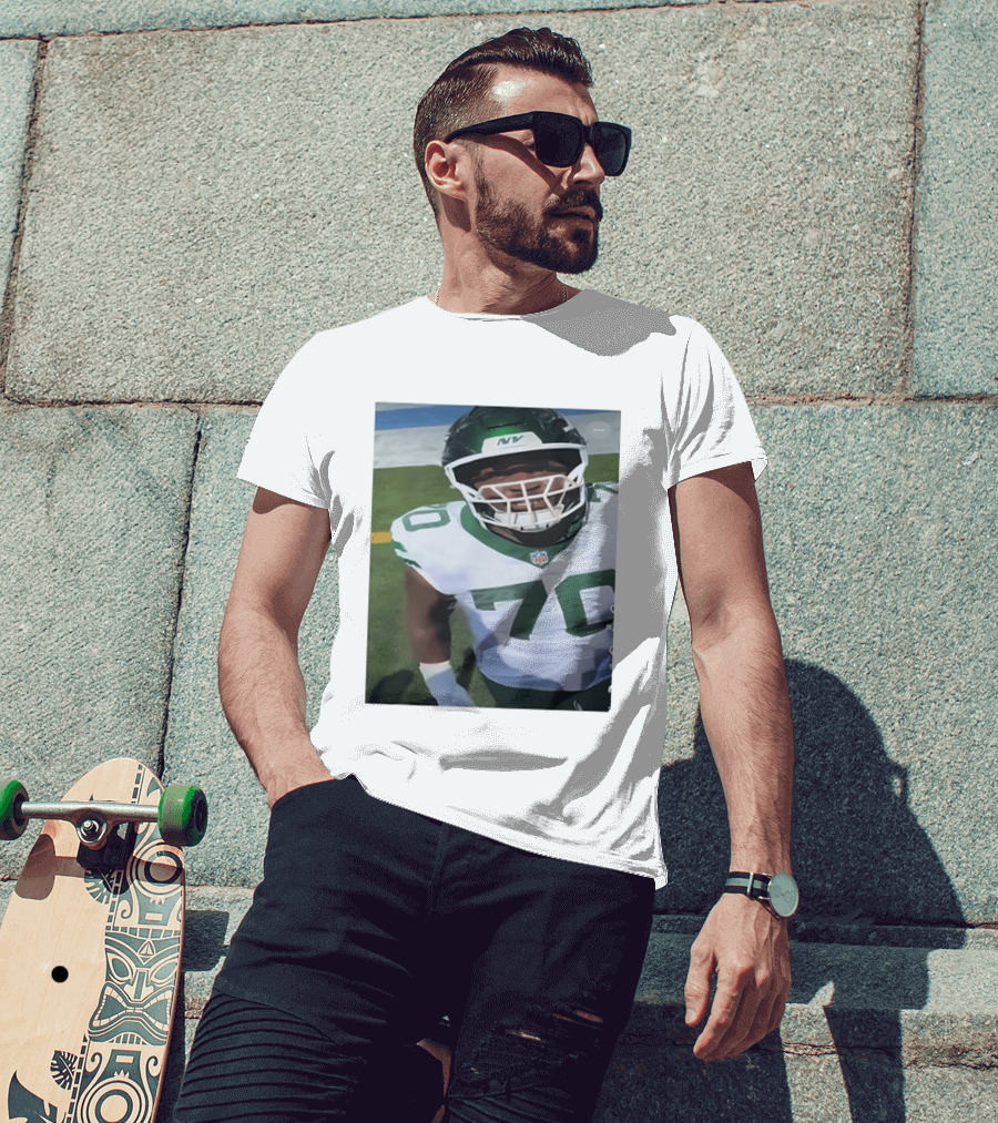 New York Jets Number 70 Football Player NFL Jersey T-Shirt