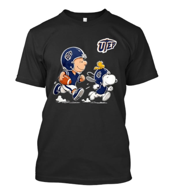 Charlie Brown Woodstock Snoopy UTEP Miners Football 2026 T-Shirt
