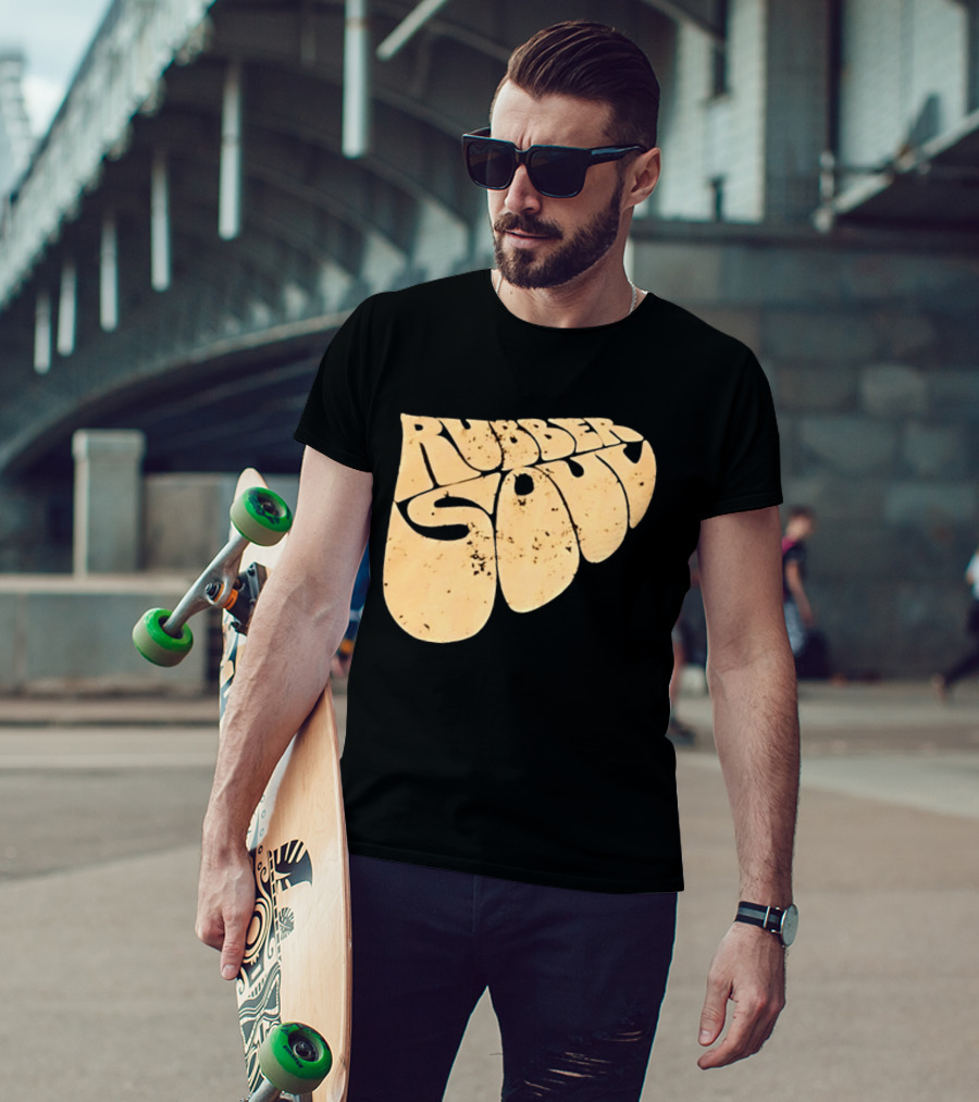 Distressed Rubber Soul Vintage Classic Rock T-Shirt