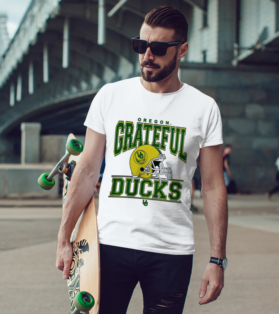Oregon Grateful Ducks Helmet T-Shirt