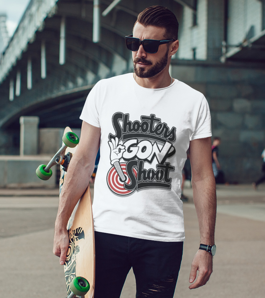 Shooters Gon Shoot Basketball Target Shooter Mentality T-Shirt