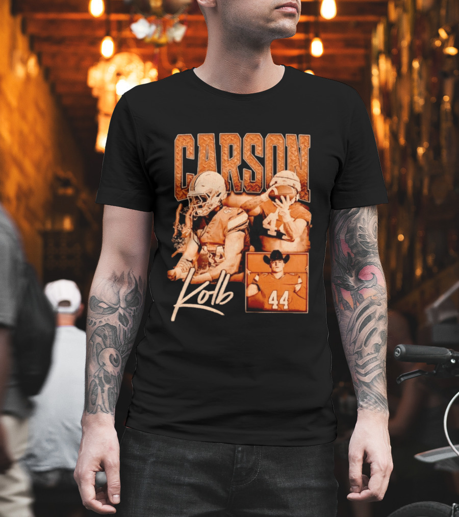Carson Kolb 44 Football Player Collage T-Shirt