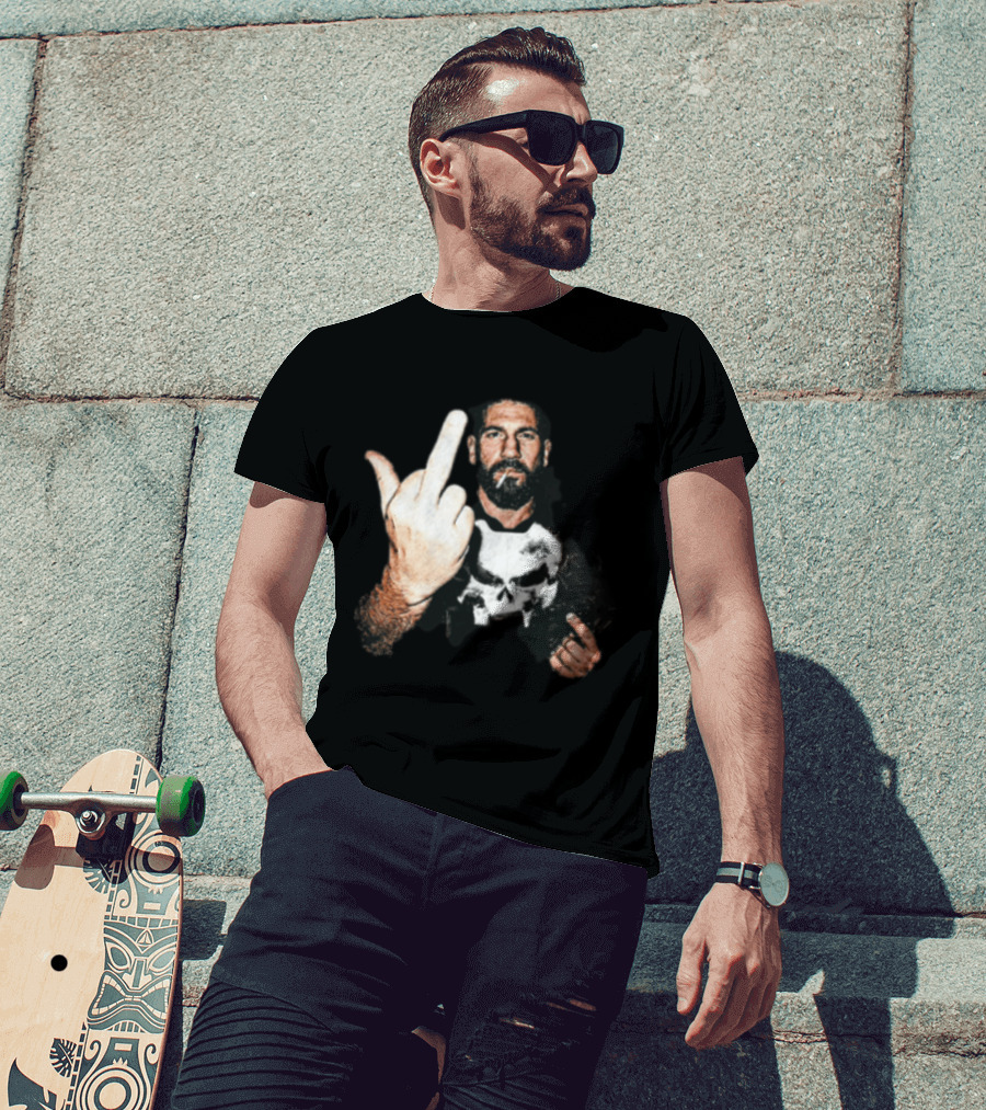 Jon Bernthal Punisher Middle Finger Iconic Gesture T-Shirt