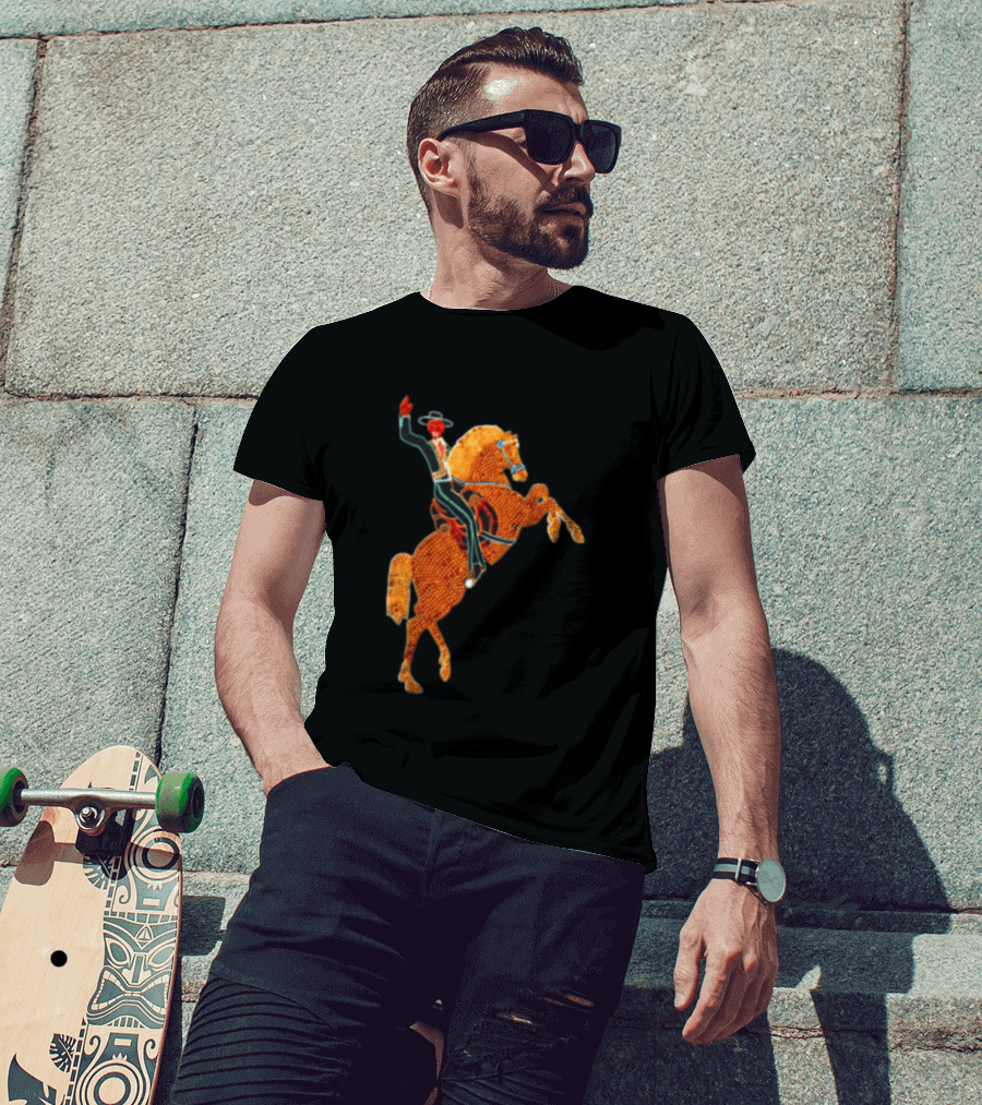 Las Vegas Cowboy Neon Sign T-Shirt