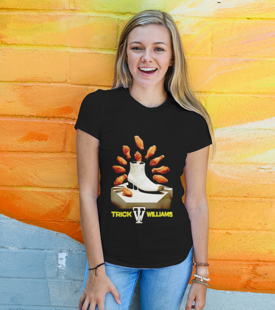 Trick Williams WWE Lemon Pepper Steppers Chicken Boot T-Shirt