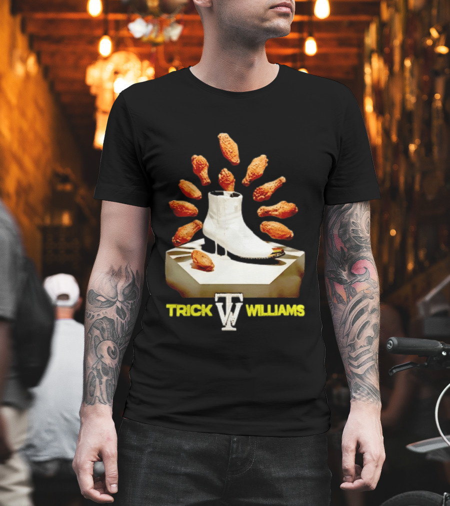 Trick Williams WWE Lemon Pepper Steppers Chicken Boot T-Shirt