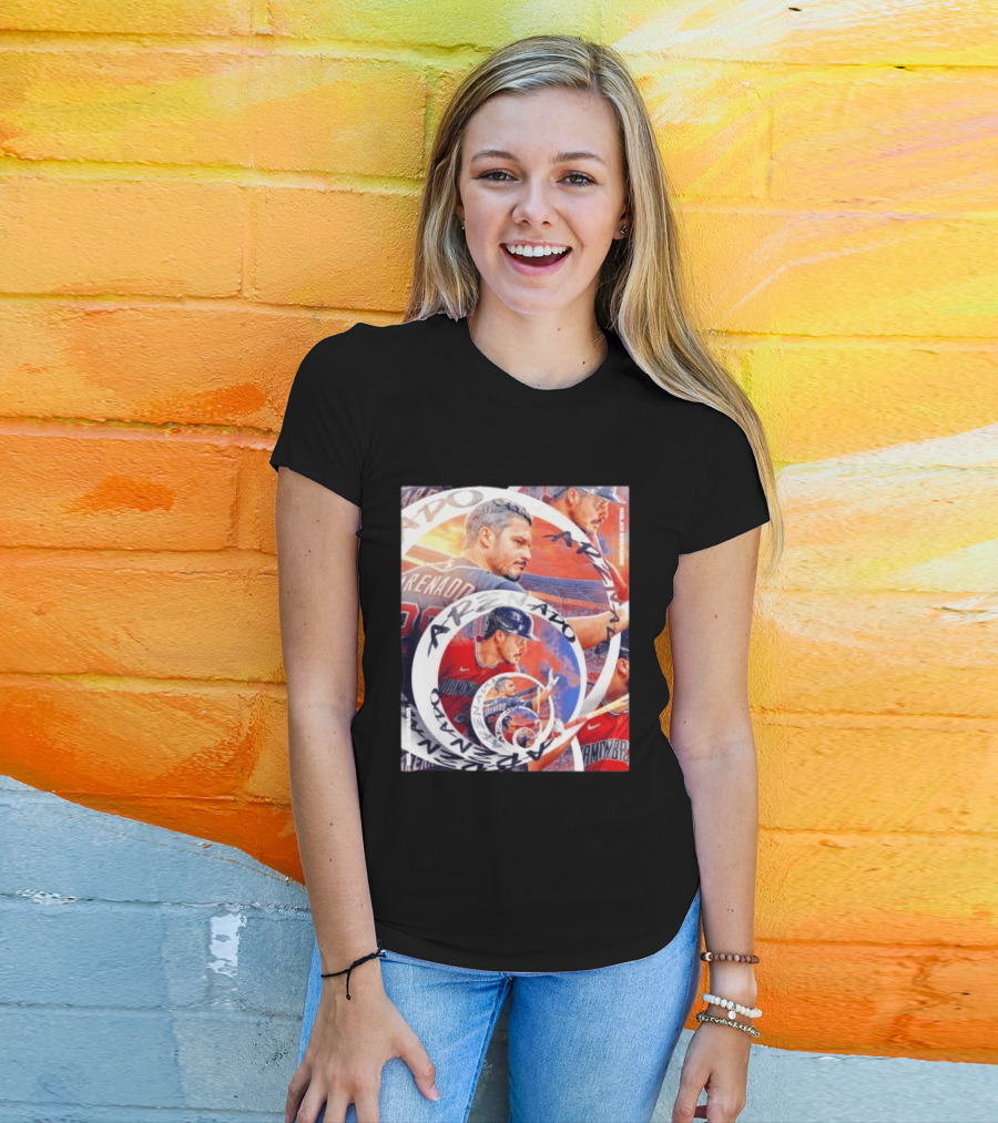 Nolan Arenado Arizona Diamondbacks Baseball Spiral Collage T-Shirt