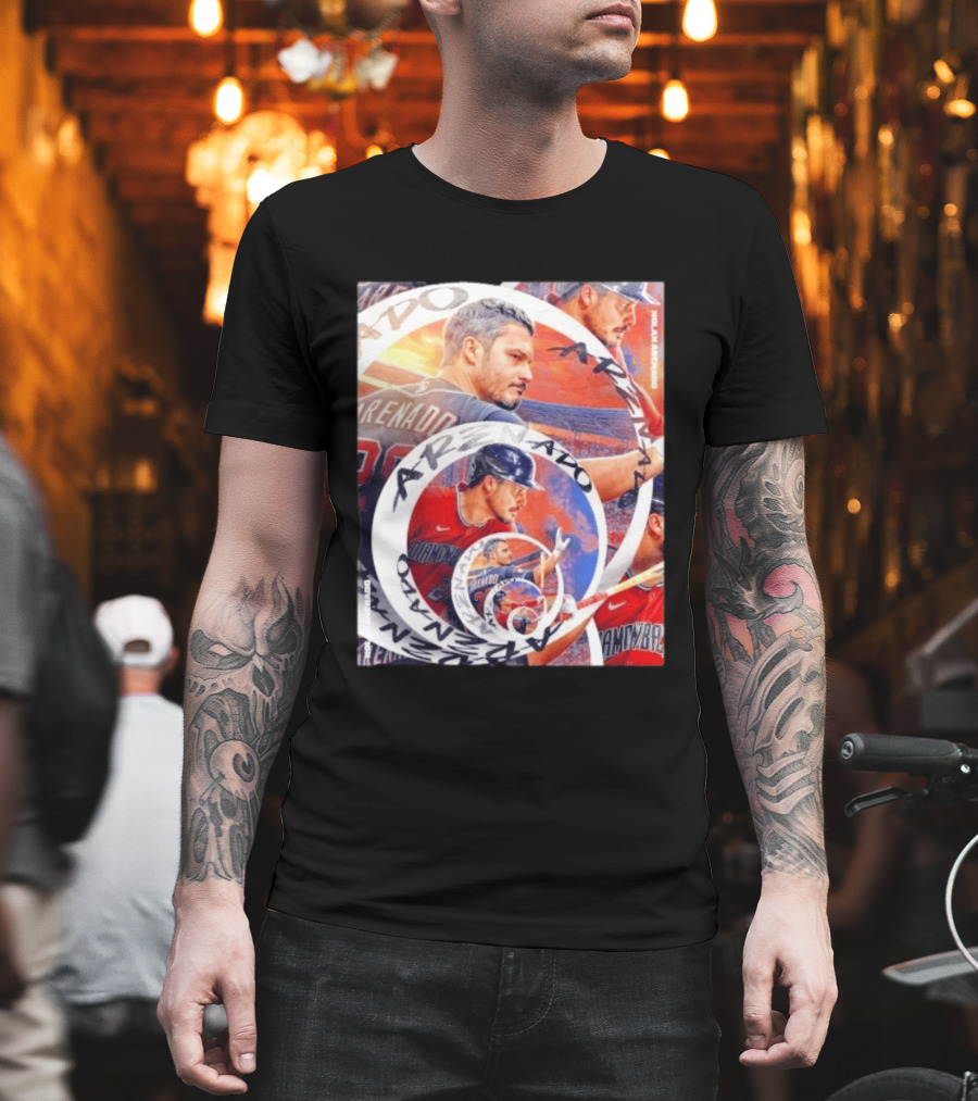 Nolan Arenado Arizona Diamondbacks Baseball Spiral Collage T-Shirt