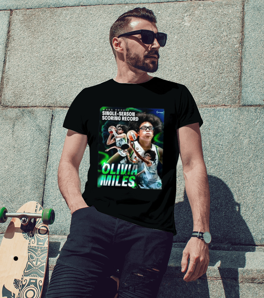 WNBA Rookie Single Season Scoring Record Olivia Miles T-Shirt