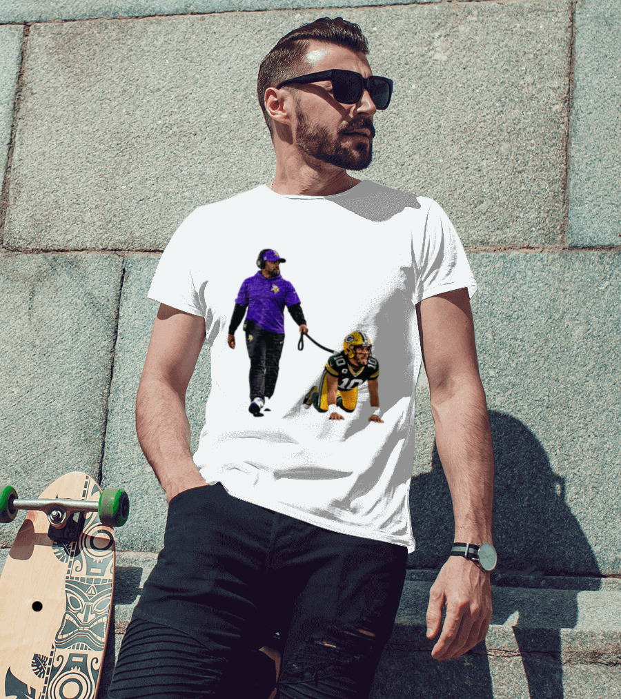 Brian Flores Minnesota Vikings Dominating Jordan Love Green Bay Packers NFL Meme T-Shirt
