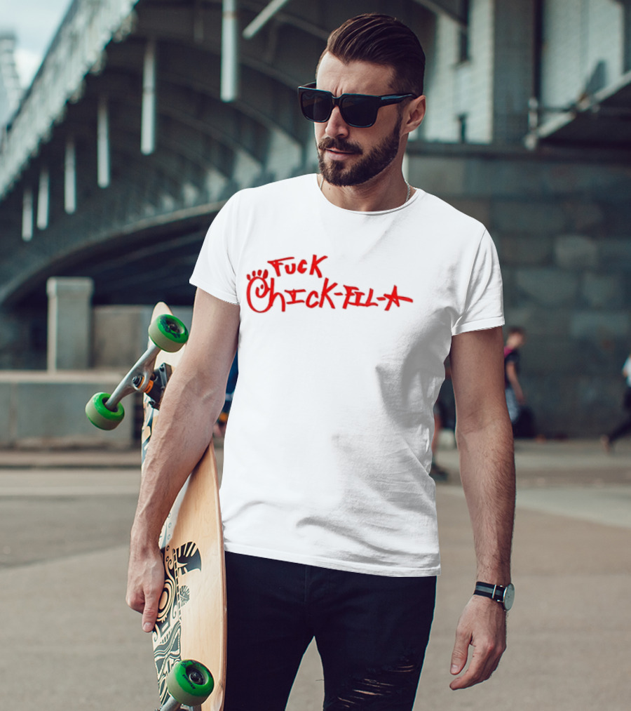 Chick Fil A Handwritten Red Text Controversial Message T-Shirt