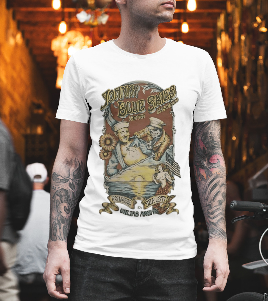 Johnny Blue Skies And The Dark Clouds Live San Diego California Sep 13th Viejas Arena T-Shirt