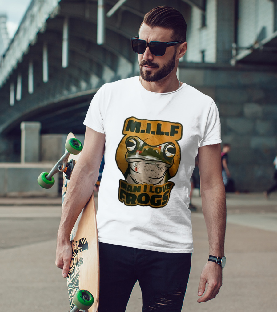 M.I.L.F Man I Love Frogs Frog Amphibian T-Shirt