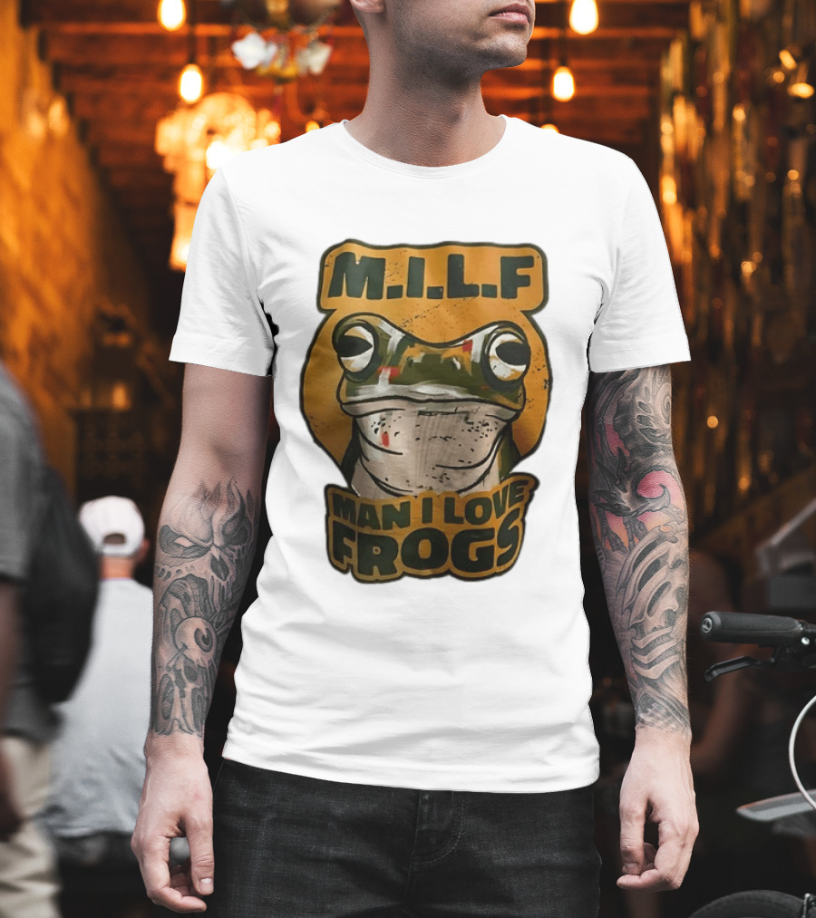 M.I.L.F Man I Love Frogs Frog Amphibian T-Shirt