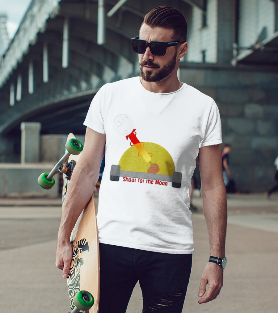 Shoot For The Moon Rocket Launcher Animation T-Shirt