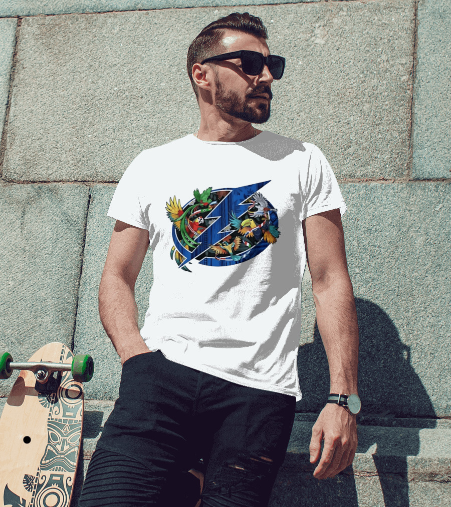 Tampa Bay Lightning NHL Tropical Birds Parrot Toucan Floridian T-Shirt