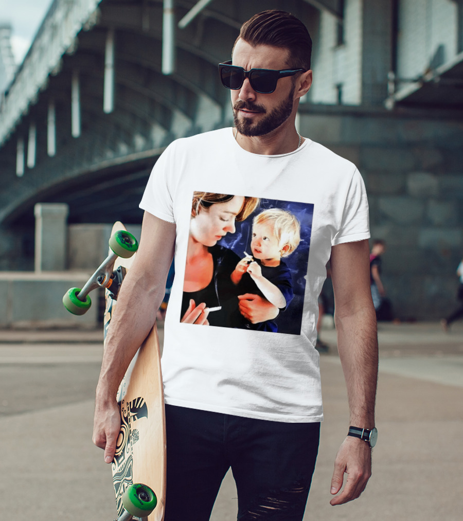 When You Light Up So Does He Anti Smoking Awareness T-Shirt