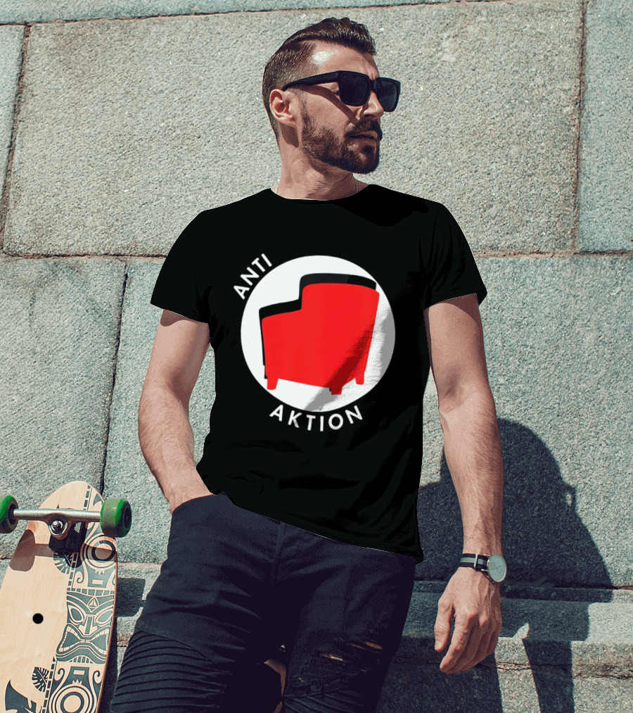 Anti Aktion Red Armchair Political T-Shirt