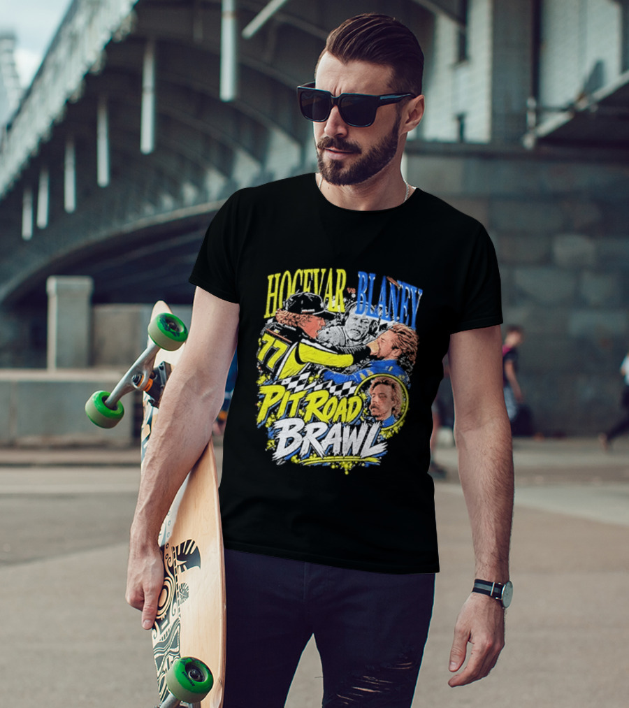 Hocevar Blaney Pit Road Brawl Racing 77 T-Shirt