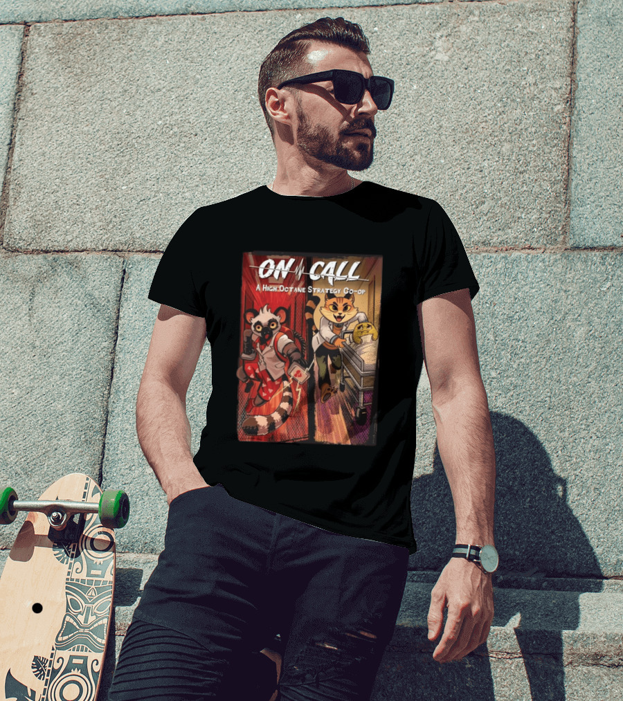 On Call A High Octane Strategy Co Op Lemur And Cat Doctors In Action T-Shirt