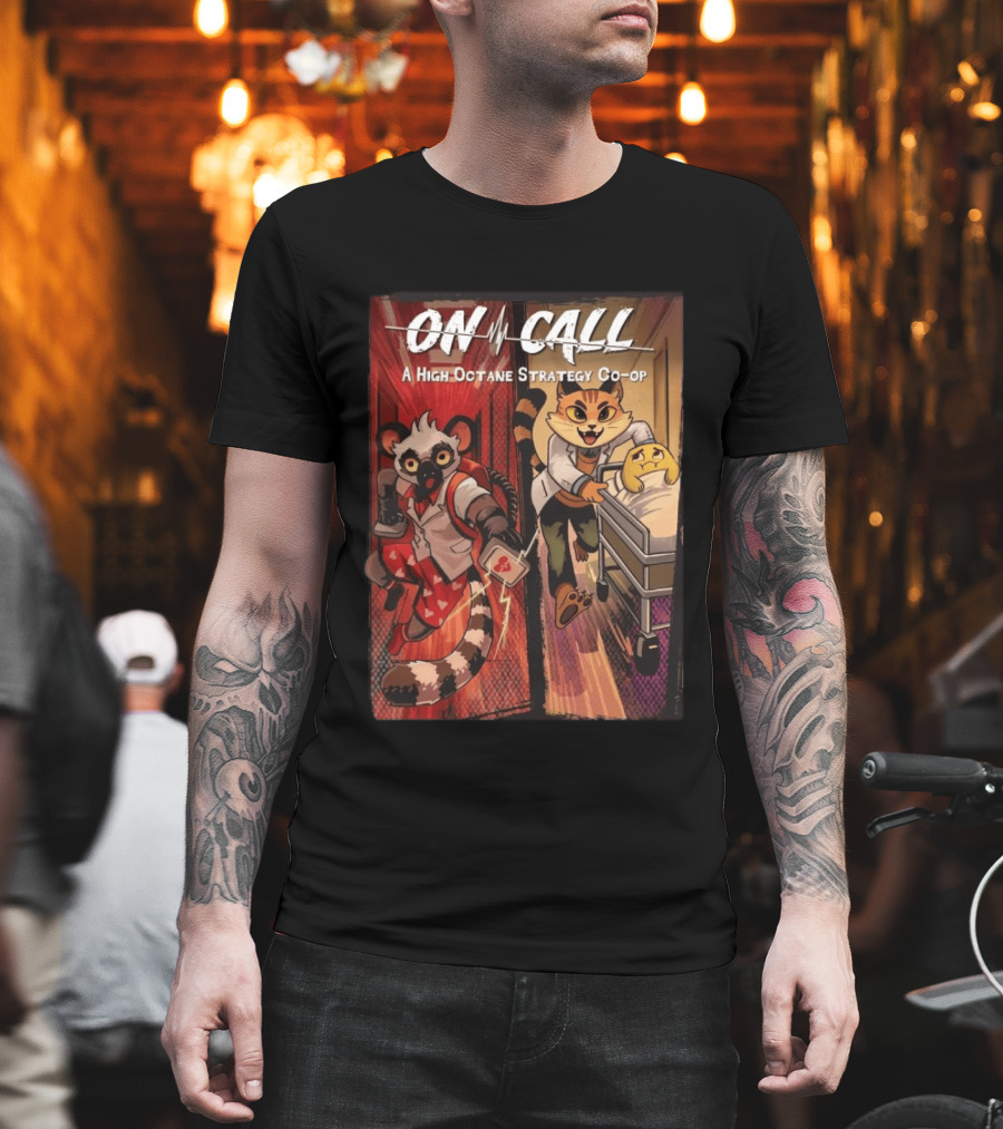 On Call A High Octane Strategy Co Op Lemur And Cat Doctors In Action T-Shirt